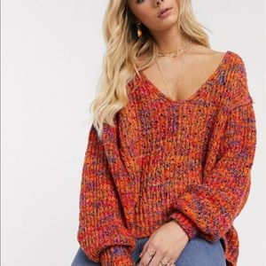Free People Boho Oversized Sweater 💛
